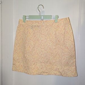Ditsy yellow and orange cottagecore floral skirt
